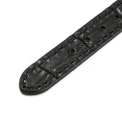 Leather Textured Bracelet Straps Slide Wristbands for Slide Charms AJEW-K232-01G-08-1