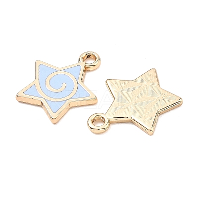 Alloy Enamel Pendants ENAM-G235-15G-03-1