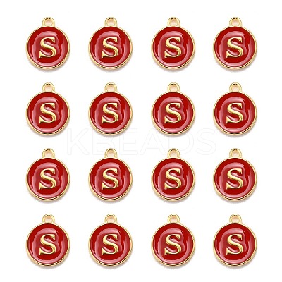 Golden Plated Alloy Enamel Charms LS-ENAM-S118-03S-1