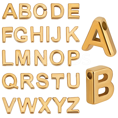 26Pcs 26 Styles 304 Stainless Steel Charms STAS-BBC0006-79-1