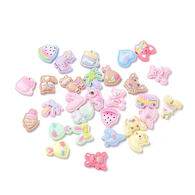 Cute Plastic Cabochons X-CRES-K009-01-1