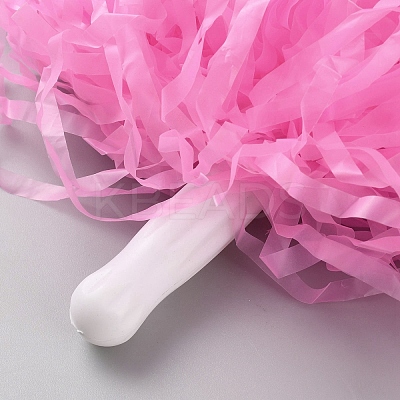 Plastic Cheerleading Pom Poms Cheerleading Hand Flowers AJEW-WH20010-77C-1