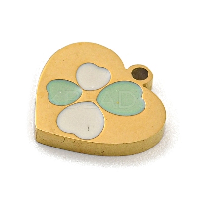 316 Surgical Stainless Steel Enamel Charms STAS-M073-32A-03G-1