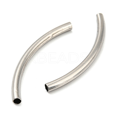 Non-Tarnish 304 Stainless Steel Tube Beads STAS-B047-27N-P-1