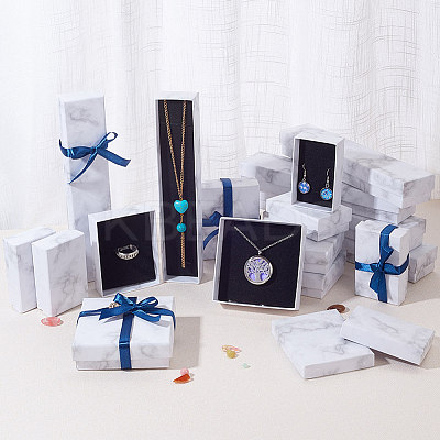 Paper Cardboard Jewelry Ring Boxes LS-CBOX-E012-05A-1