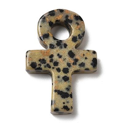 Natural Dalmatian Jasper Pendants G-R492-03H-1