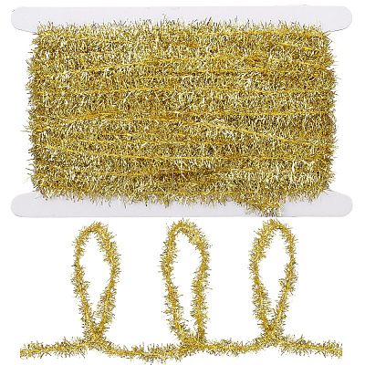 25 Yards Polyester Filigree Sparkle Tinsel Hanging Garland DIY-CY0001-97C-1