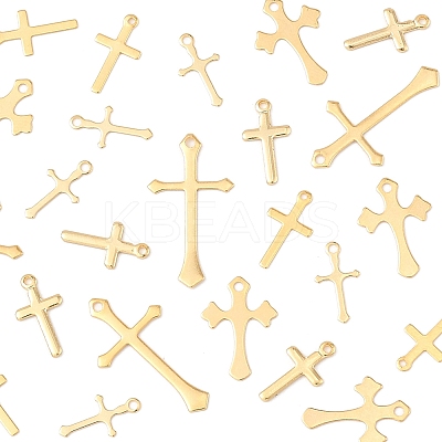 25Pcs 5 Styles Brass Pendants KK-FS0001-51G-1