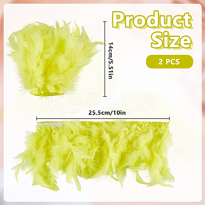 Feather Bracelets Wrist Band AJEW-WH0591-443C-1