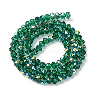 Electroplate Transparent Glass Beads Strands EGLA-A046-01B-23-1