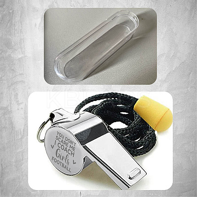 Tarnish Resistant 304 Stainless Steel Whistles DIY-WH0344-053-1