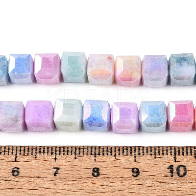 Anti-Tarnish Electroplate Glass Beads Strands GLAA-T025-8mm-10A-1