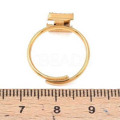 304 Stainless Steel Micro Pave Cubic Zirconia Cuff Open Rings RJEW-D336-01G-07-1