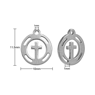 304 Stainless Steel Charms STAS-CJ0002-05-1
