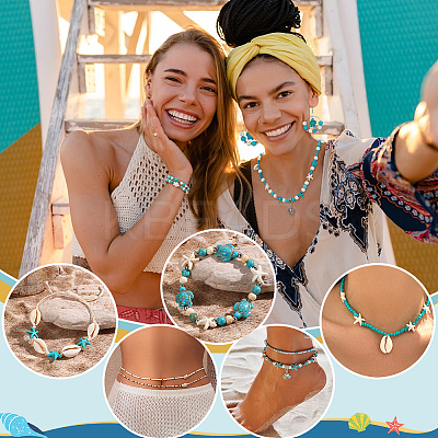 Ocean Theme DIY Jewelry Making Kits DIY-FH0008-65-1