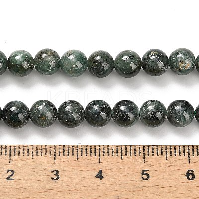 Natural Green Kyanite Beads Strands G-H335-B02-6mm-AB-1