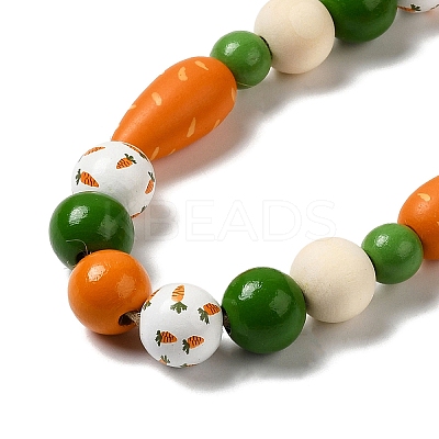 Wood Beaded Garland Hanging Ornament LS-HJEW-A007-01C-1