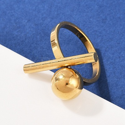 304 Stainless Steel Finger Rings for Women LS-RJEW-Z107-02G-1