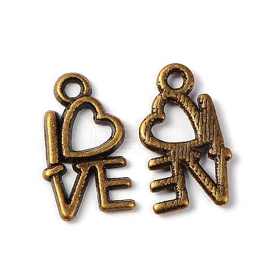 For Valentine's Day Tibetan Style Alloy Pendants MLF0299Y-NF-1
