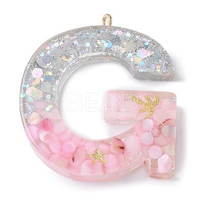 Resin Pendants RESI-B029-01P-G-1