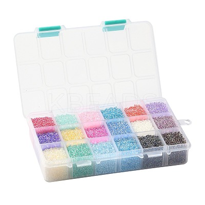 FGB 450G 18 Colors 12/0 Grade A Round Glass Seed Beads SEED-JP0012-06-2mm-1