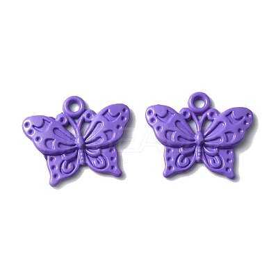 Baking Paint Alloy Pendants FIND-TAC0011-82F-1