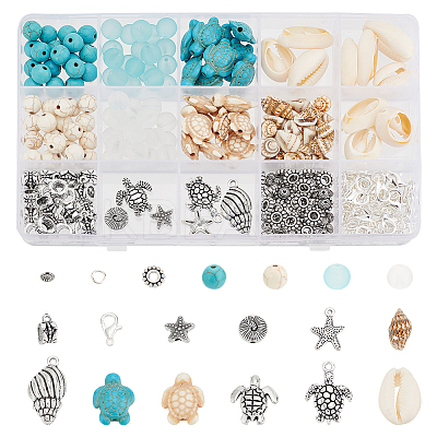 DIY Summer Beach Jewelry Making Kit DIY-PH0022-49-1