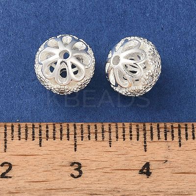 Rack Plating Brass Pave Cubic Zirconia Beads KK-M285-32C-S-1