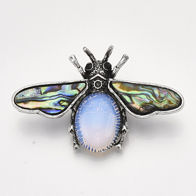 Opalite Brooches/Pendants X-G-S353-08N-1