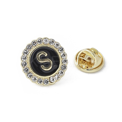 Letter Enamel Pins JEWB-S042-03S-G-1