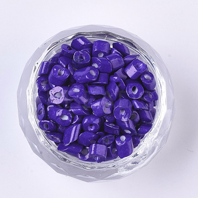6/0 Baking Paint Glass Seed Beads SEED-S034-A07-1