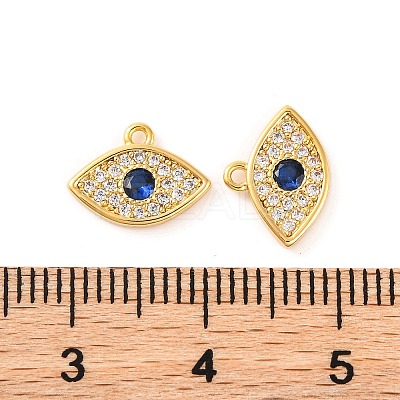 Brass Micro Pave Cubic Zirconia Pendants KK-U017-08E-G-1