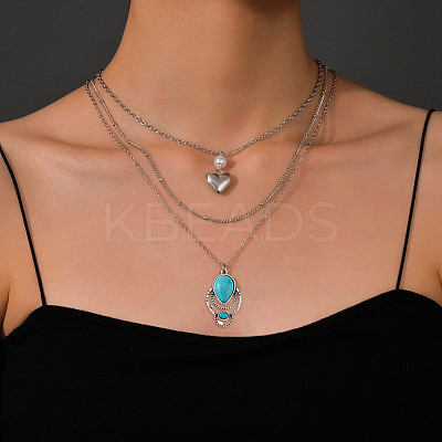 12Pcs 6 Styles Retro Alloy Pendants FIND-GO0001-93-1