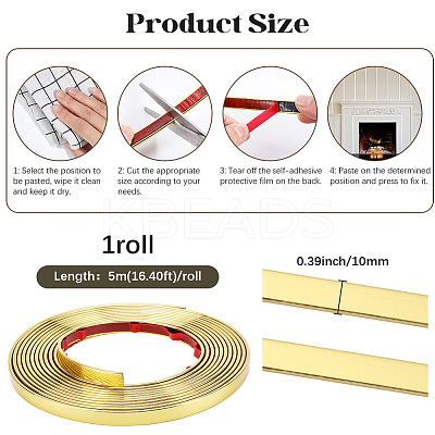 PVC Self-Adhesive Flexible Molding Trim DIY-WH20007-37A-1