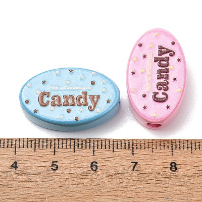 Opaque Printed Acrylic Beads AC-CBAC57E-08-1