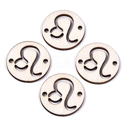 Unfinished Natural Poplar Wood Links Connectors WOOD-S045-139B-04-1