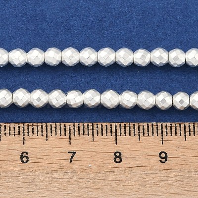 Electroplated Synthetic Non-Magnetic Hematite Beads Strands G-U003-13B-1