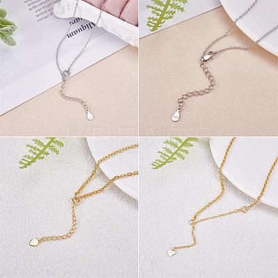12 Pieces Extension Chain with lobster buckle Sterling Silver Extender Chains Necklace Bracelet Anklet Removable Chain Extenders Charms for DIY Jewelry Making Accessories JX630A-1