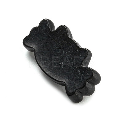 Black & Pink Opaque Resin Cabochons CRES-P026-A02-1