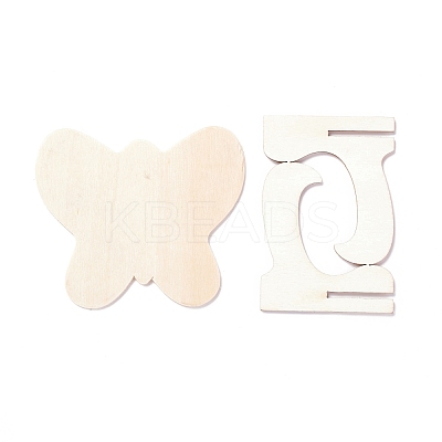 Butterfly Wooden Mini Chalkboard Signs AJEW-M035-03-1