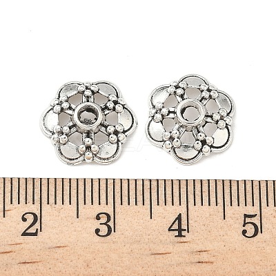 Tibetan Style Alloy Bead Caps FIND-B050-02AS-03-1