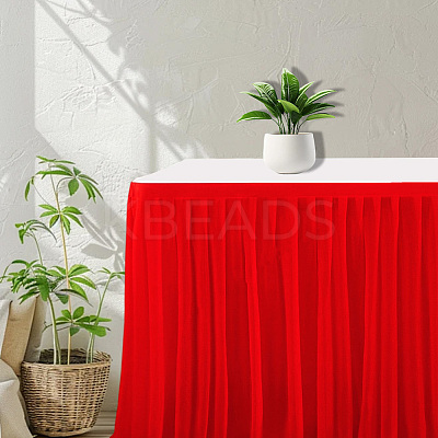 Polyester Table Skirt AJEW-WH20022-20F-1