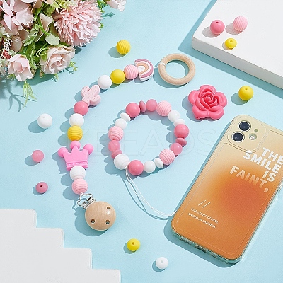 16 Style Food Grade Eco-Friendly Silicone Beads SIL-PH0001-08-1