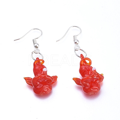 (Jewelry Parties Factory Sale)Handmade Lampwork Jewelry Sets SJEW-F215-01-P-1