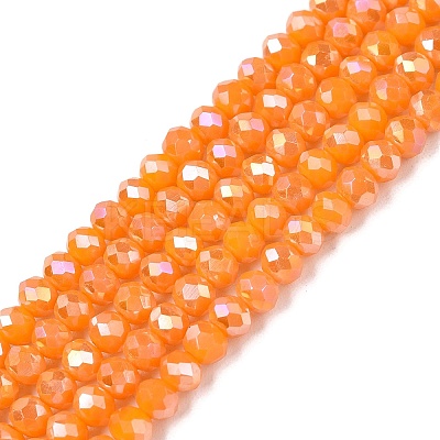 Electroplate Glass Beads Strands EGLA-A044-P3mm-B29-1