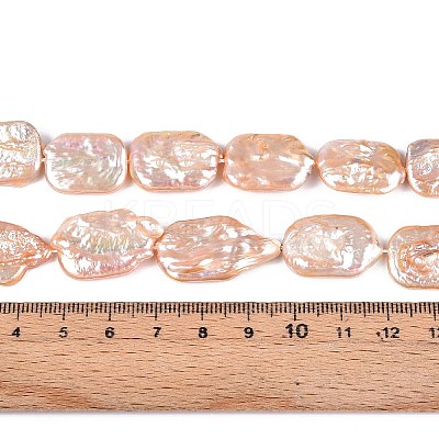 Natural Baroque Pearl Keshi Pearl Beads Strands PEAR-S020-D07-03-1