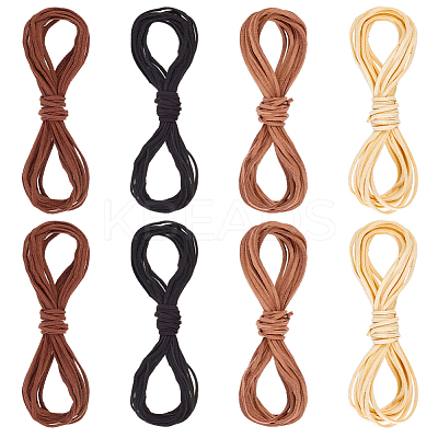 8 Bundles 4 Colors Flat Faux Suede Cord LW-CL0001-03A-1