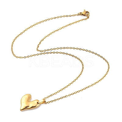 304 Stainless Steel Pendant Necklaces NJEW-G120-02G-1