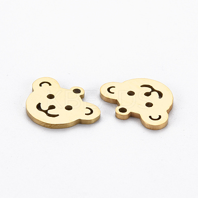 Ion Plating(IP) 201 Stainless Steel Charms STAS-Q240-057G-1