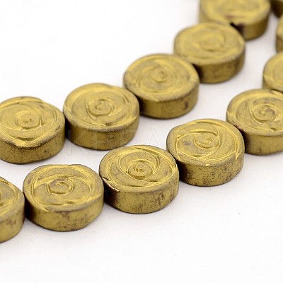 Electroplate Non-magnetic Synthetic Hematite Beads Strands G-J286-16-1